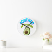 Von Avocado beherrscht Runde Wanduhr (Zuhause)