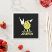 Von Avocado beherrscht Serviette (Beispiel)