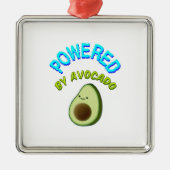 Von Avocado beherrscht Silbernes Ornament (Vorne)