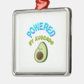 Von Avocado beherrscht Silbernes Ornament (Links)