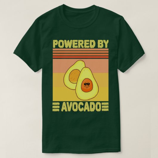 Von Avocado Retro T-Shirt (Design vorne)
