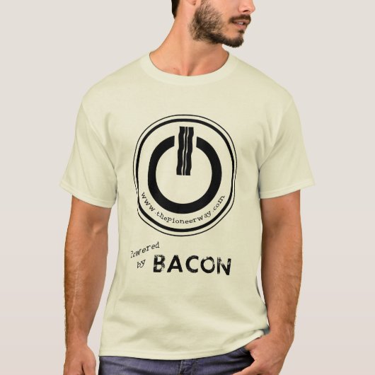 Von Bacon "Bio" (Männer) angetrieben T-Shirt (Vorderseite)