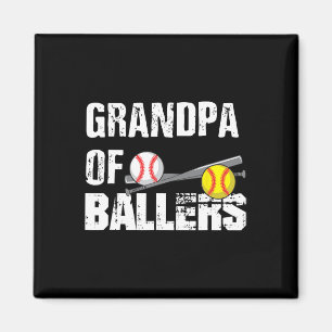 Von Ballern Funny Baseball Softball Fathers Day Gi Magnet