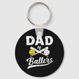 von Ballern Vater von Baseball und Softball für Schlüsselanhänger