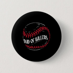 Von Ballers Baseball Funny Vathers Day Männer Dadd Button