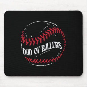 Von Ballers Baseball Funny Vathers Day Männer Dadd Mousepad