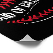 Von Ballers Baseball Funny Vathers Day Männer Dadd Poster (Ecke)