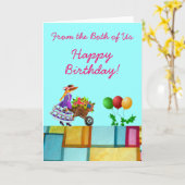 Von beiden B-Day Card Karte (Gelbe Blume)