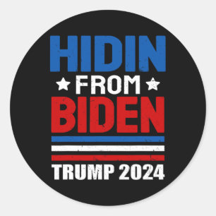 Von Biden Kids Men Funny Anti Joe Biden Trump 202 Runder Aufkleber