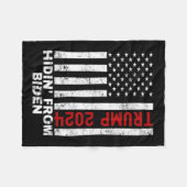 Von Biden Kids Men Trump 2024 Flag gegen Joe Biden Fleecedecke (Vorderseite (Horizontal))