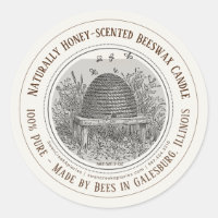Von Bienen Staat Name Bienenwachs Candle Skep Bees