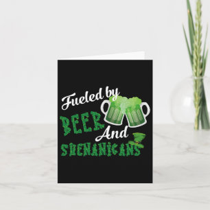 Von Bier und Shenanigans gespeist St. Patricks Day Karte
