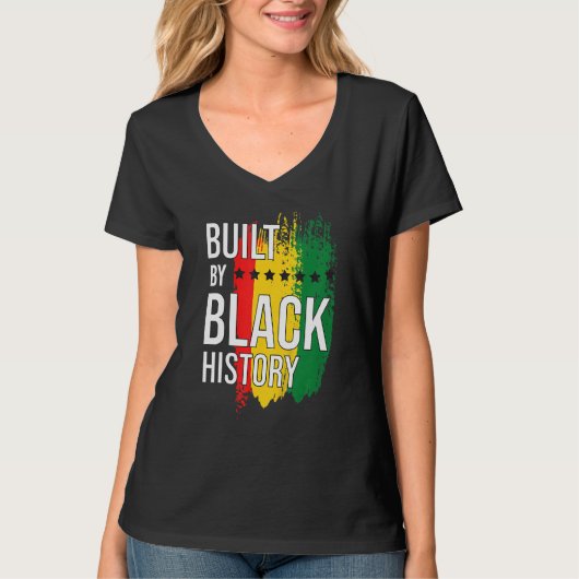 Von Black History Blackity Black gebaut T-Shirt (Vorderseite)
