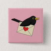 Von Blackbird mit Liebe Button (Vorderseite)