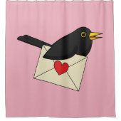 Von Blackbird mit Liebe Duschvorhang (Vorderseite)