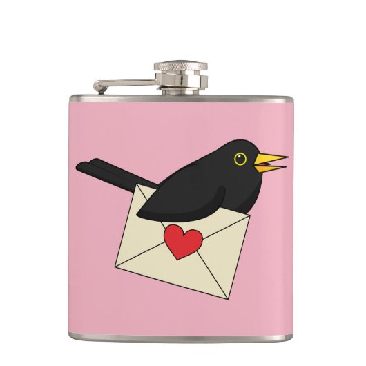 Von Blackbird mit Liebe Flachmann (Vorderseite)