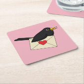 Von Blackbird mit Liebe Rechteckiger Pappuntersetzer (angewinkelt)