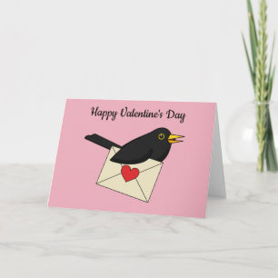 Von Blackbird mit Liebe Text hinzufügen Karte