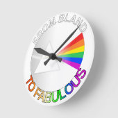 Von Bland nach Fabulous Runde Wanduhr (Winkel)