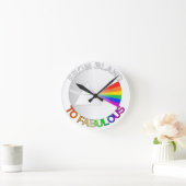 Von Bland nach Fabulous Runde Wanduhr (Zuhause)