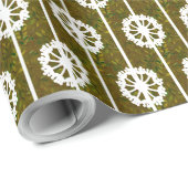 von Blätter und Löwen Geschenkpapier (Rolleneckpunkt)