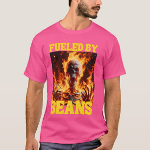 Von Bohnen gesprengt, knackig hart Skelett Meme Fl T-Shirt