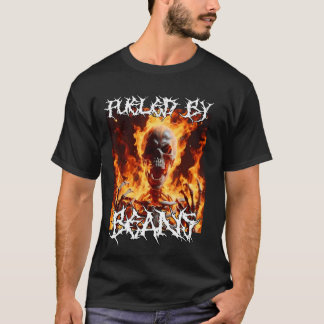Von Bohnen gesprengt, knackig hart Skelett Meme Fl T-Shirt