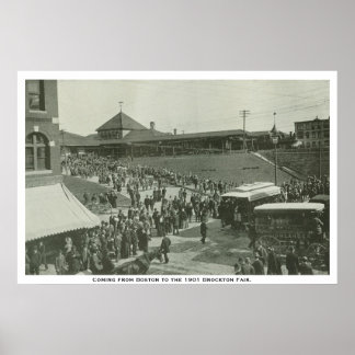 Von Boston zu Brockton Messe. Poster