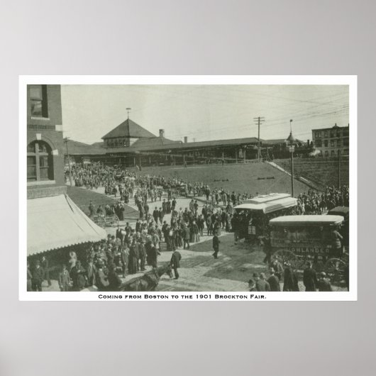 Von Boston zu Brockton Messe. Poster (Vorne)