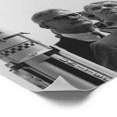 Von Braun und JFK auf dem Weg zum Himmel Poster (Ecke)
