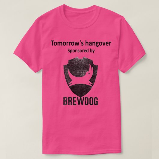 Von Brewdog gesponserter Kater von Tomorrows T-Shirt (Design vorne)