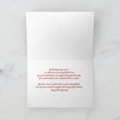 Von Business Erntedank Warme Wasserfarbe Karte (Innenseite)