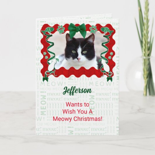 Von Cat Custom Foto Weihnachten (Vorderseite)