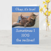 Von Cat Funny Albernen Geburtstag Karte (Gelbe Blume)