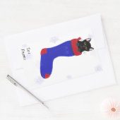 Von Cat in Weihnachten Strumpf Aufkleber (Umschlag)