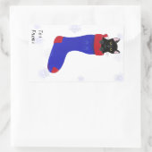 Von Cat in Weihnachten Strumpf Aufkleber (Tasche)