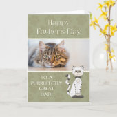 Von Cat on Vatertag Foto Karte (Gelbe Blume)