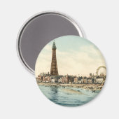 Von Central Pier, Blackpool, England Magnet (Vorderseite/Rückseite)