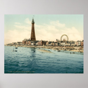 Von Central Pier, Blackpool, England Poster