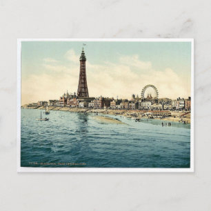Von Central Pier, Blackpool, England Vintages Foto Postkarte