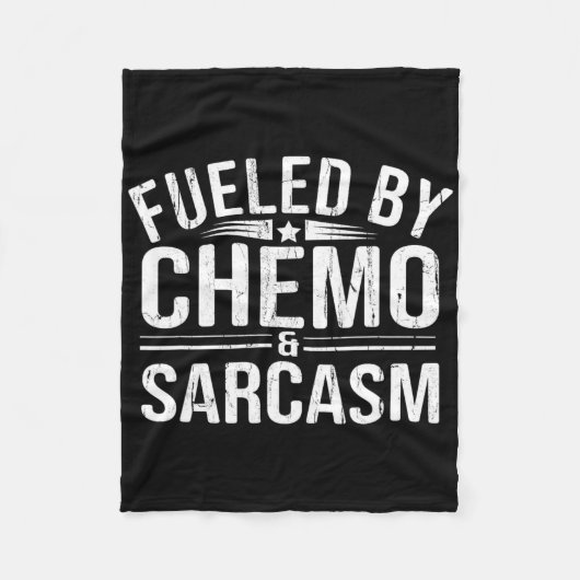 Von Chemo Sarcasm angetrieben Fleecedecke (Vorderseite)