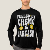 Von Chemo und Sarcasm gespeist Chemotherapie Kann Tri-Blend Shirt (Vorderseite)