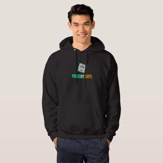 Von Chips gespeist Software Engineer Programmier-C Hoodie (Vorne ganz)