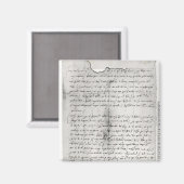 Von Christopher geschriebener Teil des Schreibens Magnet (Vorderseite/Rückseite)