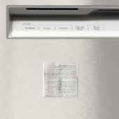 Von Christopher geschriebener Teil des Schreibens Magnet (In Situ (Geschirrspüler))