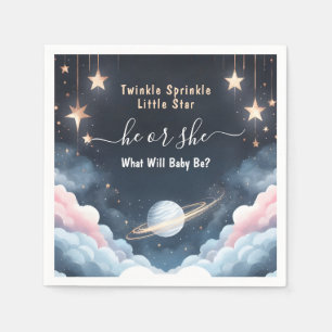 Von Cloud Twinkle Twinkle Little Star Gender Revea Serviette