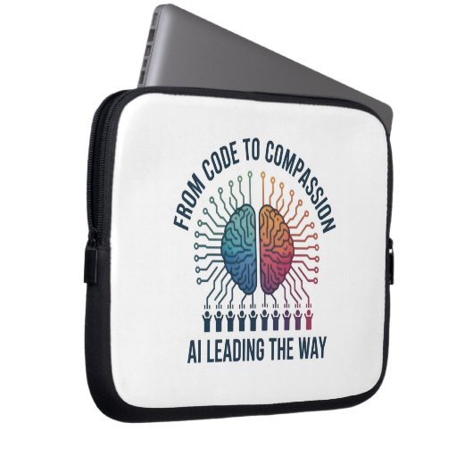 Von Code bis Mitgefühl - KI als Wegbereiter Laptopschutzhülle (Vorne Rechts)