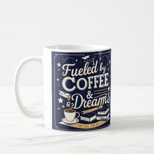 Von Coffee & Dreams Abschluss Geschenkidee Tasse (Links)