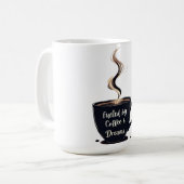 Von Coffee Dreams gespeist Student Tasse (Vorderseite Links)