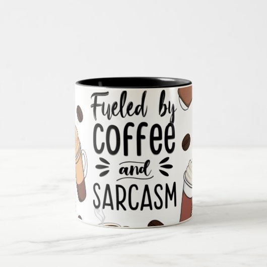 Von Coffee & Sarcasm Tasse gespeist - Funny Gift (Mittel)
